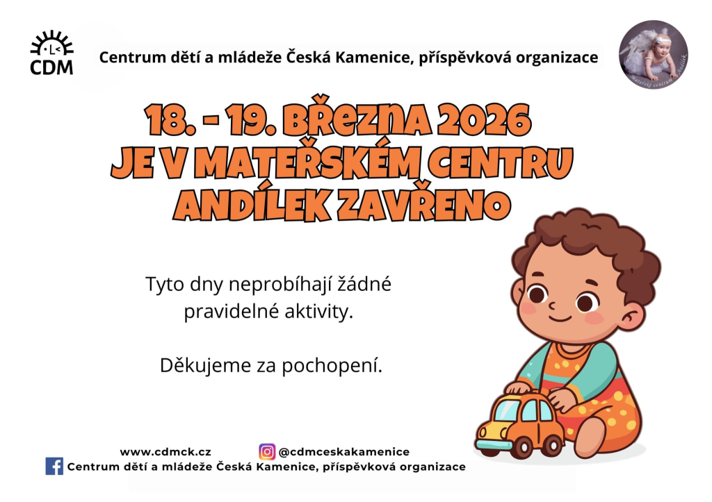 Mateřské centrum Andílek - ZAVŘENO