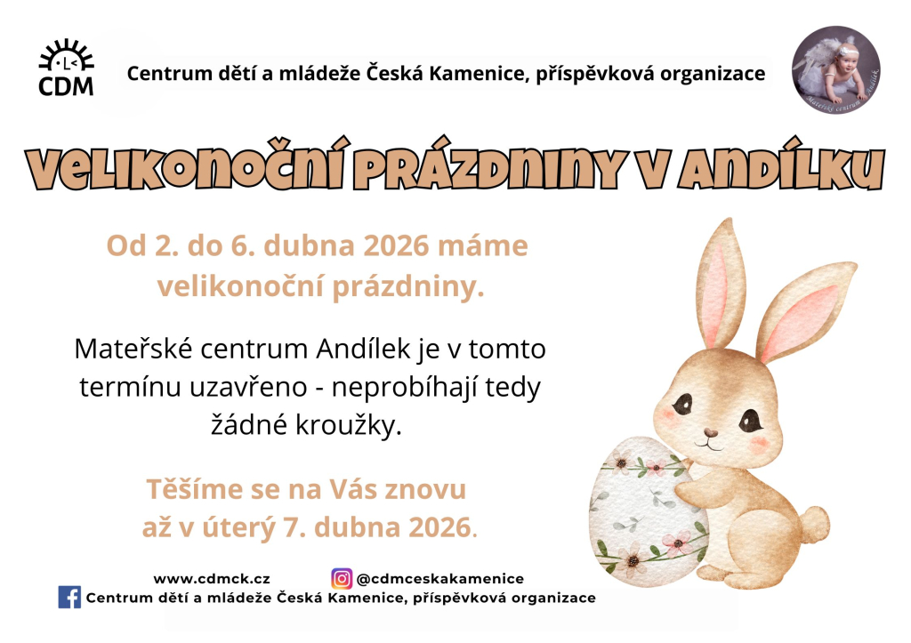 Velikonoční prázdniny v Mateřském centru