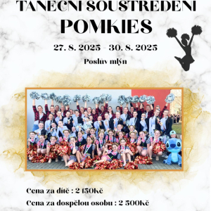 Taneční soustředění Pomkies Poslův mlýn